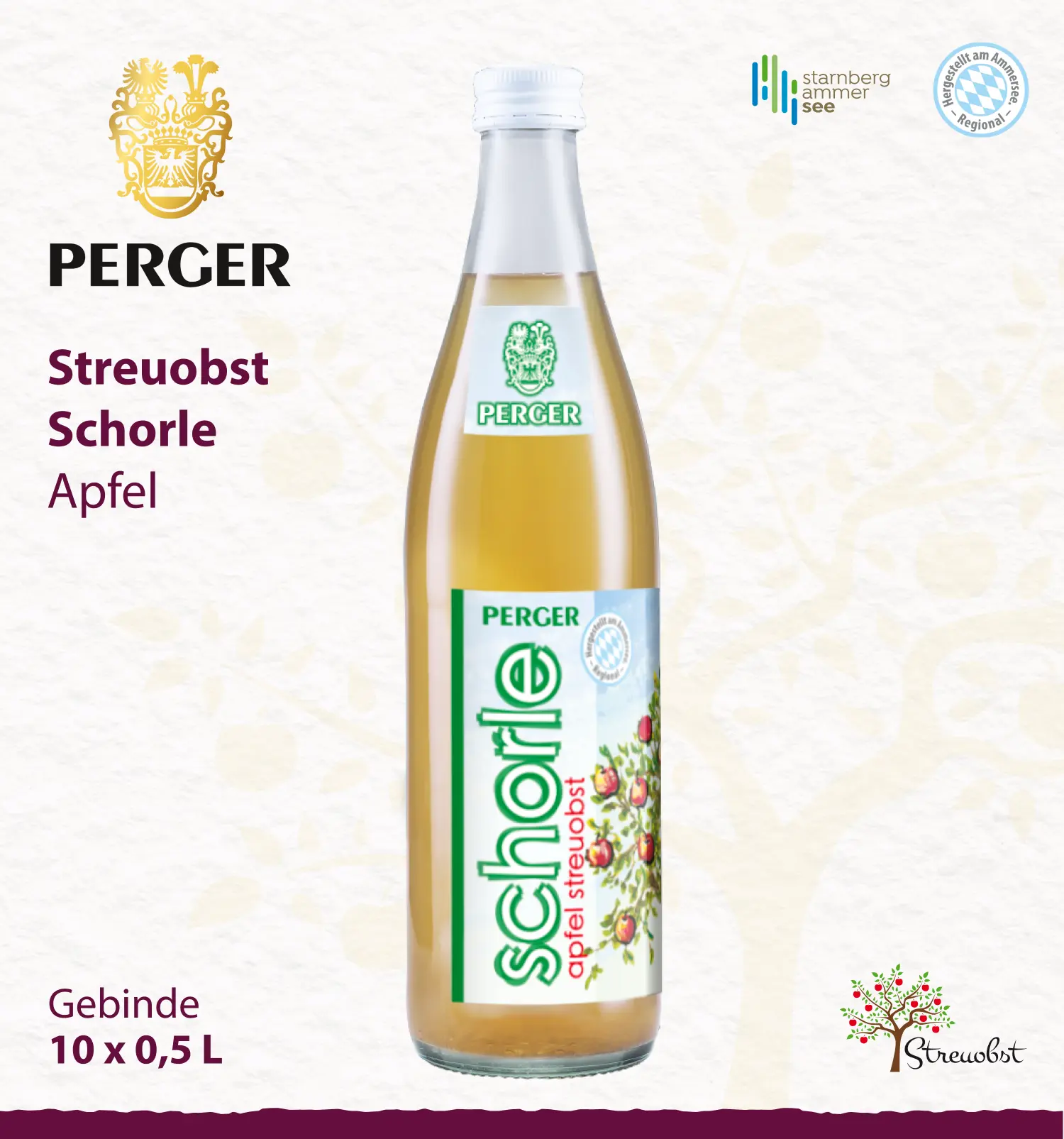 Schorle Apfel Streuobst (10 x 0,5L Kiste)