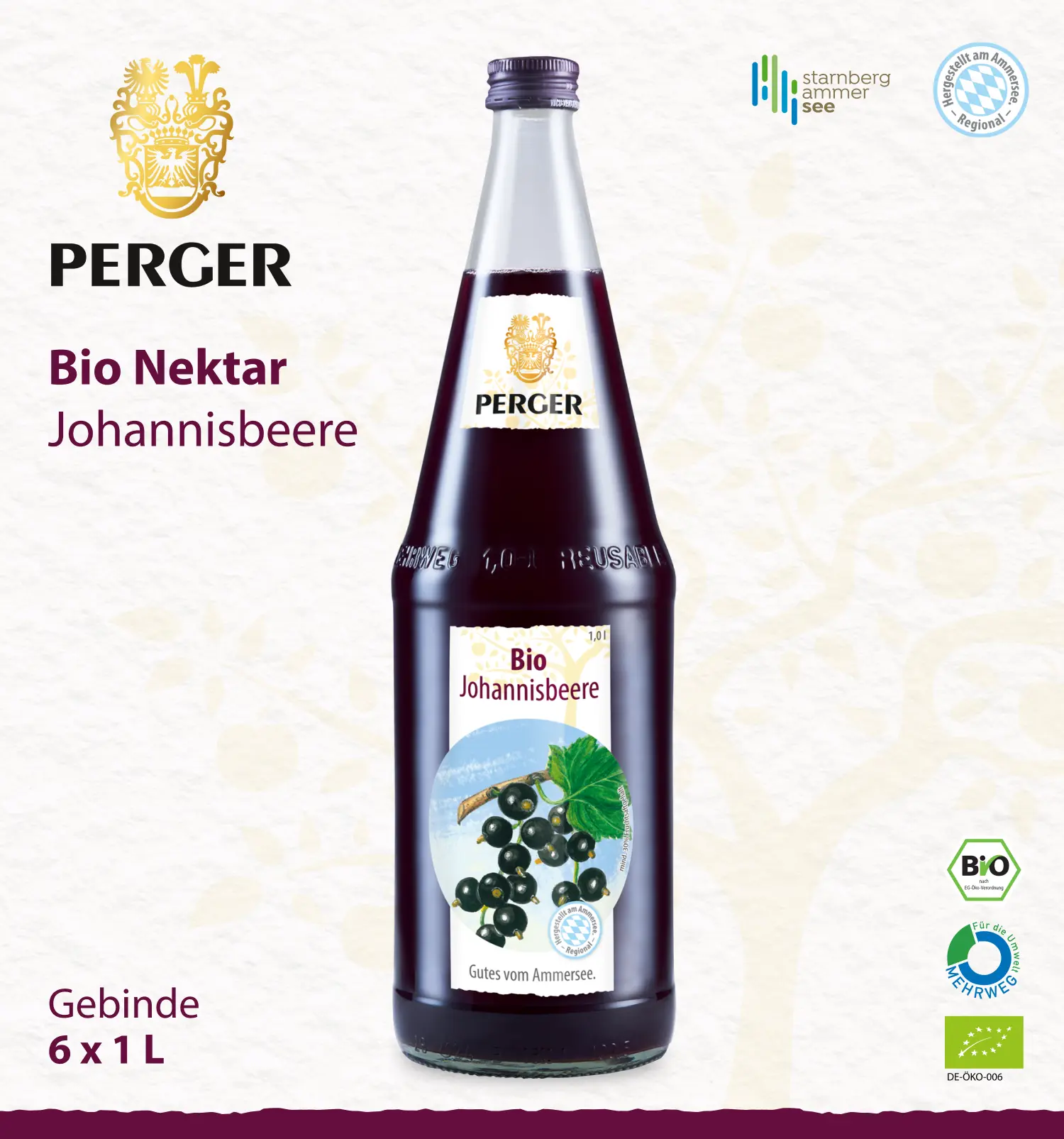 Biokreis Johannisbeere (6 x 1L Kiste)