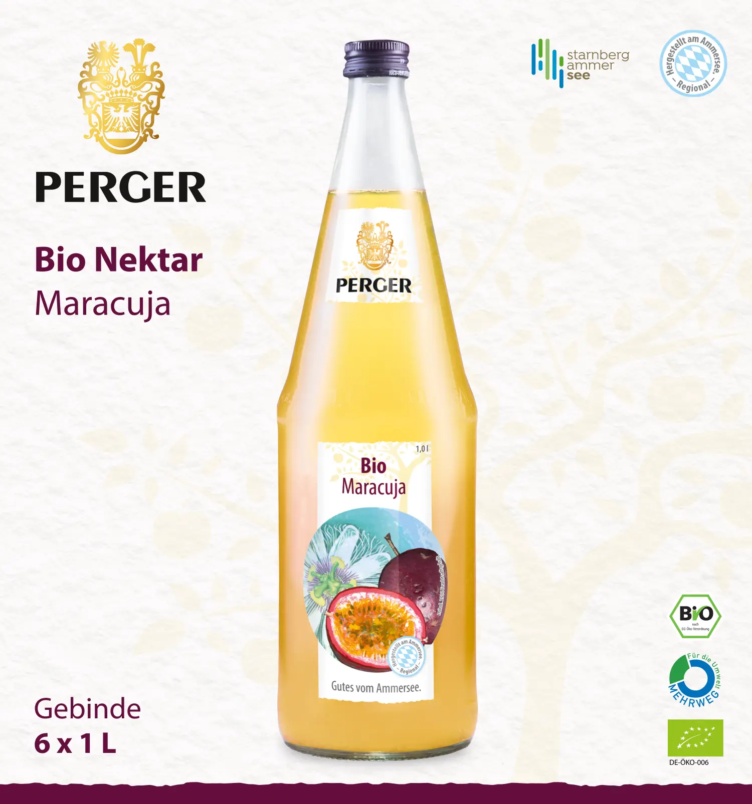 Bio Maracuja (6 x 1L Kiste)