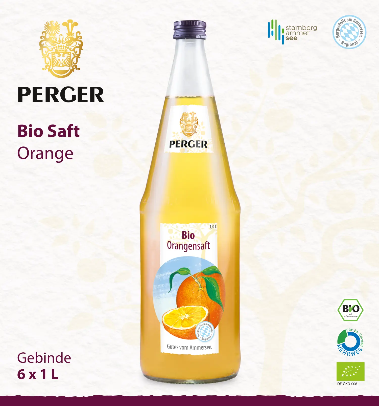 Bio Apfel-Mangosaft (6 x 1L Kiste)