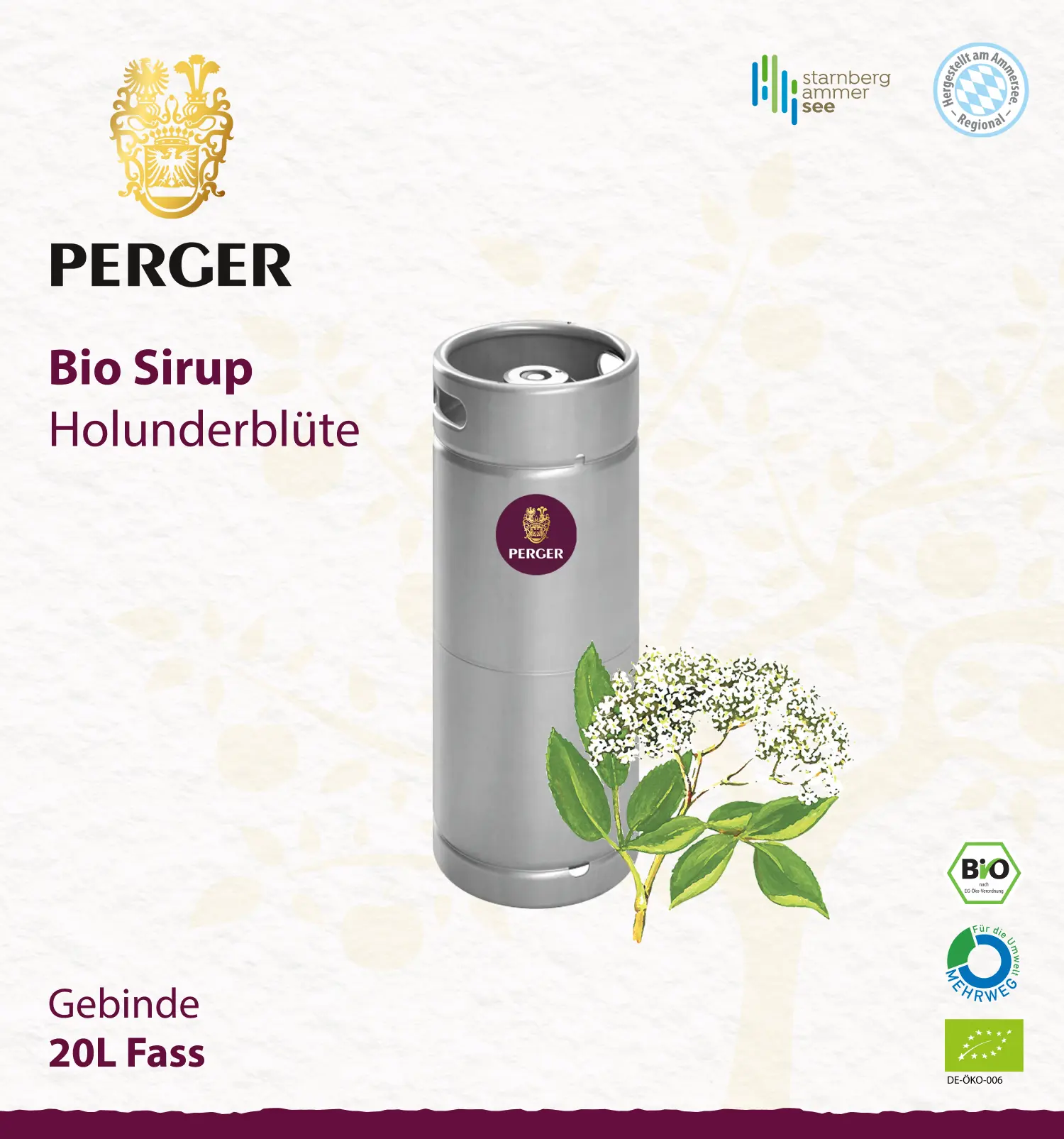 Biokreis Sirup Holunderblüte (20L Fass)
