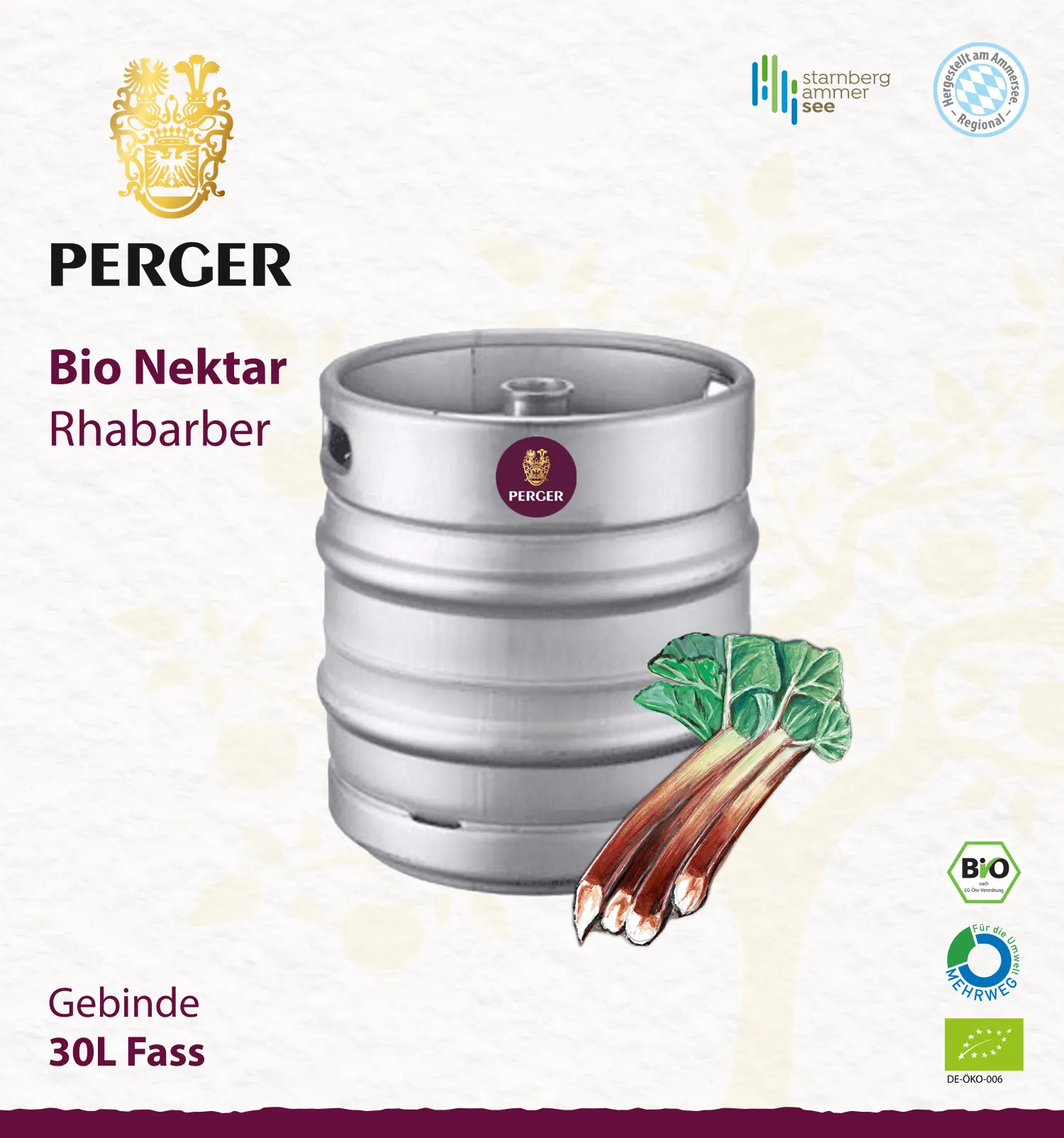 Bio Rhabarber (30L Fass)