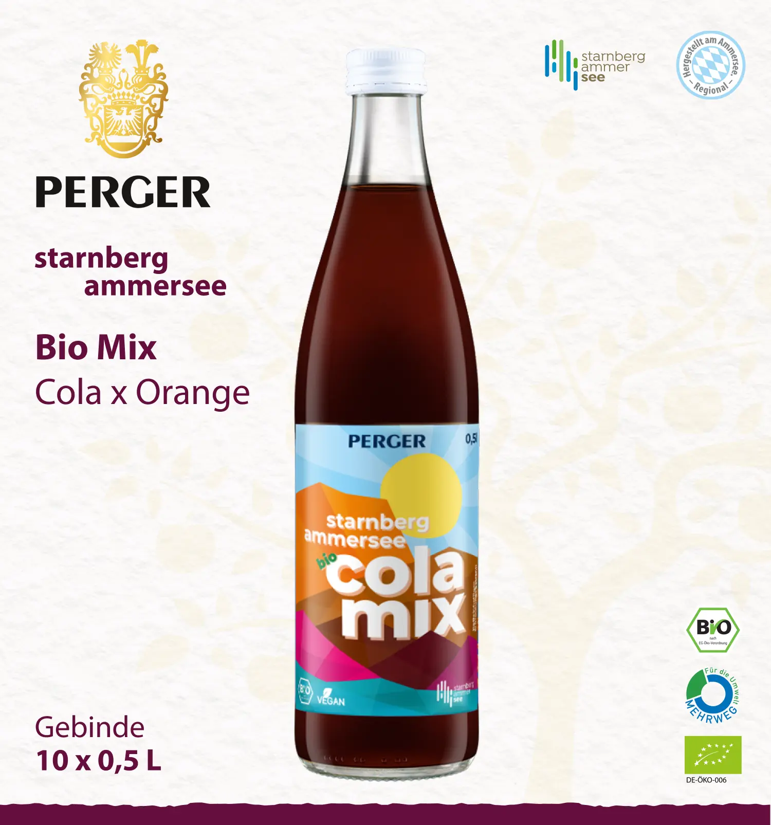 Starnberg Ammersee – Bio Cola Mix (10 x 0,5L)