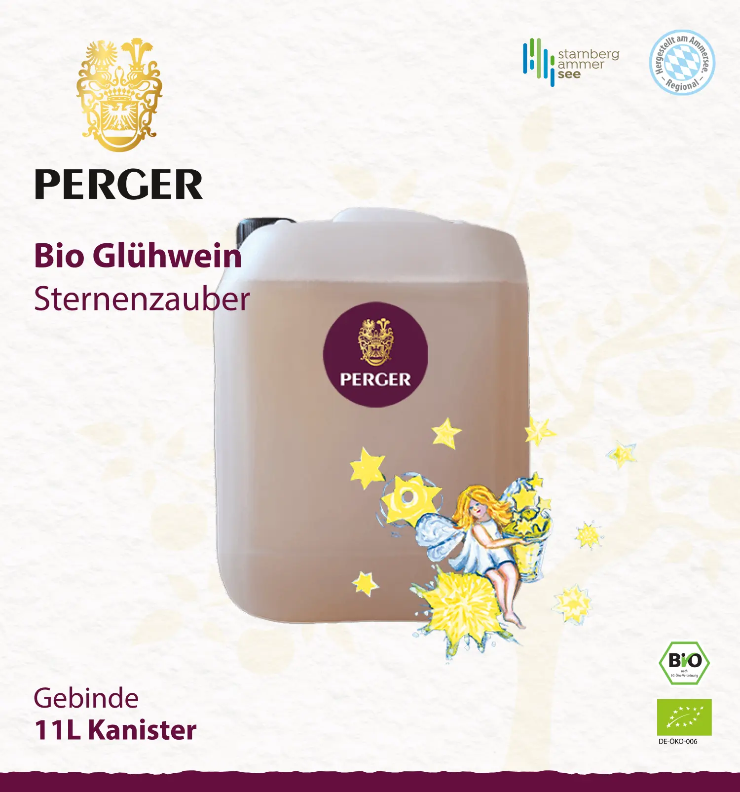 Bio Glühwein Sternenzauber (11L Kanister)