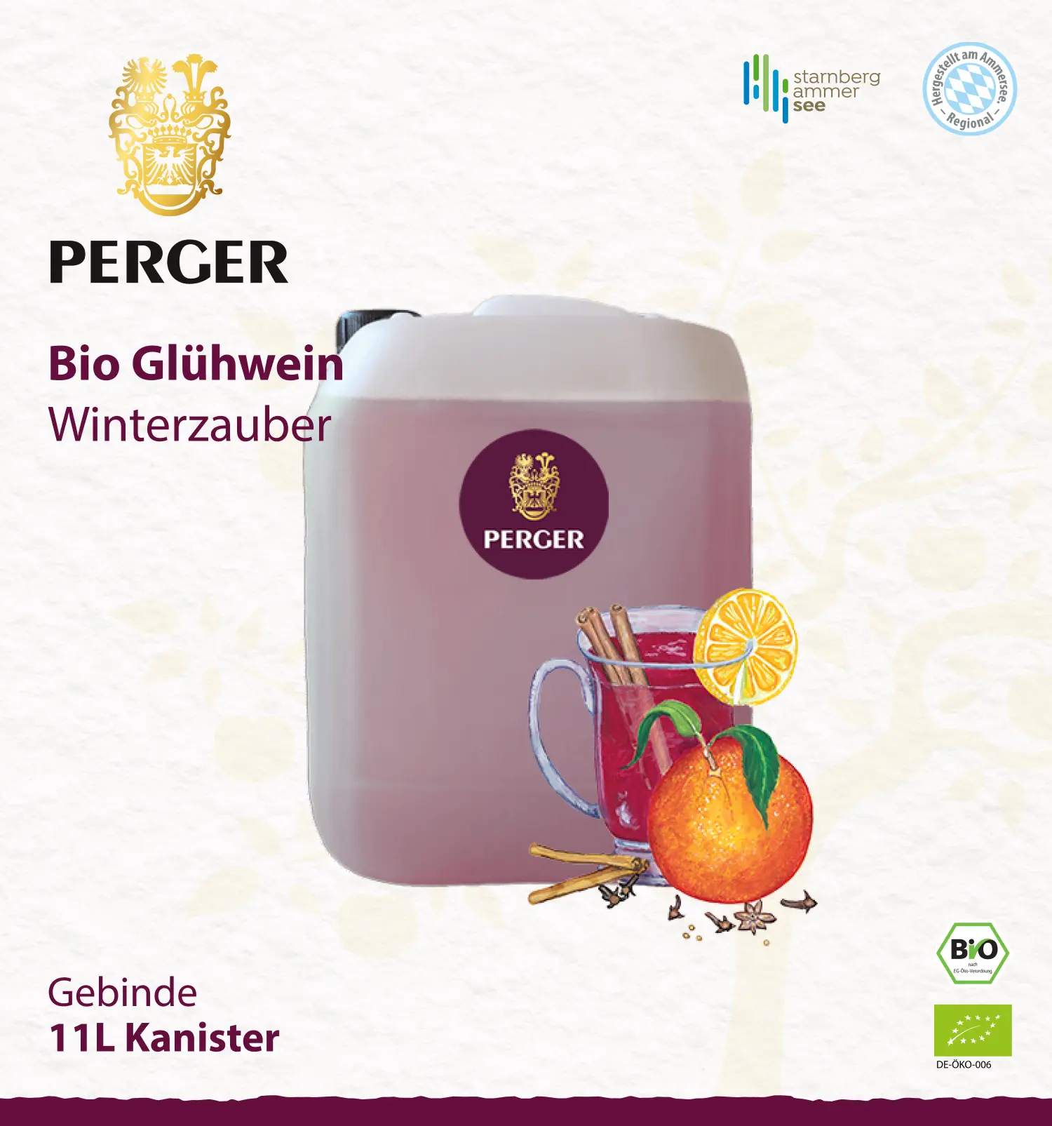Bio Glühwein Winterzauber (11L Kanister)